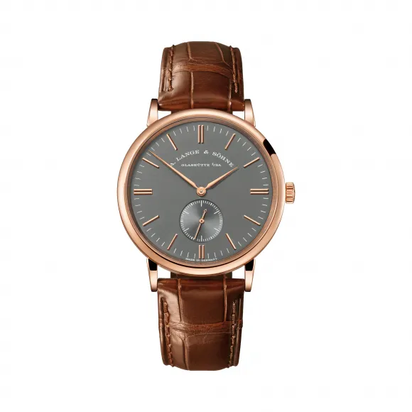 朗格/A.Lange&sohne  Saxonia 系列 37 毫米 18K玫瑰金 手动机械机芯 男表 216.033