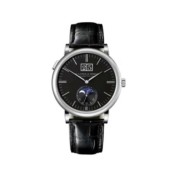 朗格/A.Lange&sohne  Saxonia 系列 40 毫米 18K白色K金 自动机械机芯 男表 384.029