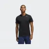 阿迪达斯/Adidas 运动表现 黑色 男士 AERO 3S TEE 运动短袖T恤 FL4309
