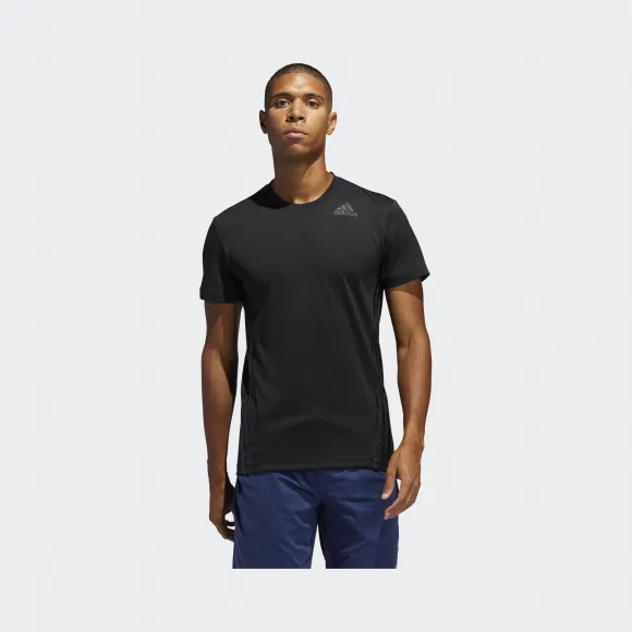 阿迪达斯/Adidas 运动表现 黑色 男士 AERO 3S TEE 运动短袖T恤 FL4309