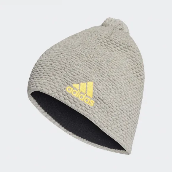 阿迪达斯/Adidas 运动表现 金属灰/日光金 中性 BEANIE GR 户外运动配件 FT6077
