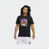 阿迪达斯/Adidas 运动表现 黑色 男士 SHANGHAI TEE 篮球运动短袖T恤 GL4427