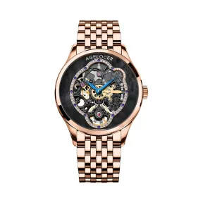 艾戈勒/Agelocer Schwarzwald 黑森林系列 316L精钢 36mm 自动机械机芯 女表 5302D9