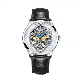 艾戈勒/Agelocer Schwarzwald 黑森林系列 316L精钢 36mm 自动机械机芯 女表 5303A1