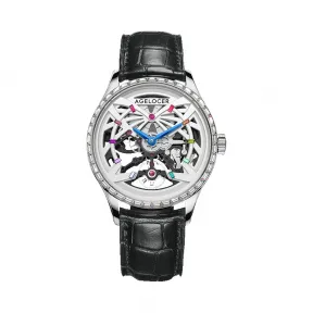 艾戈勒/Agelocer Schwarzwald 黑森林系列 316L精钢 41mm 自动机械机芯 男表 6103E1