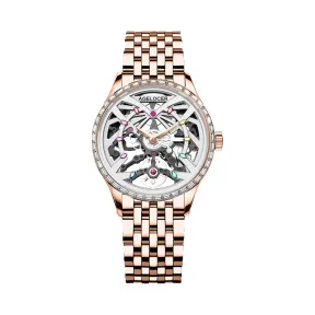 艾戈勒/Agelocer Schwarzwald 黑森林系列 316L精钢 36mm 自动机械机芯 女表 6703F9