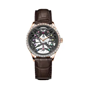 艾戈勒/Agelocer Schwarzwald 黑森林系列 316L精钢 36mm 自动机械机芯 女表 6704F2