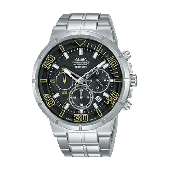 雅柏/Alba 44.5MM 不锈钢表壳 男表 AT3D87X1