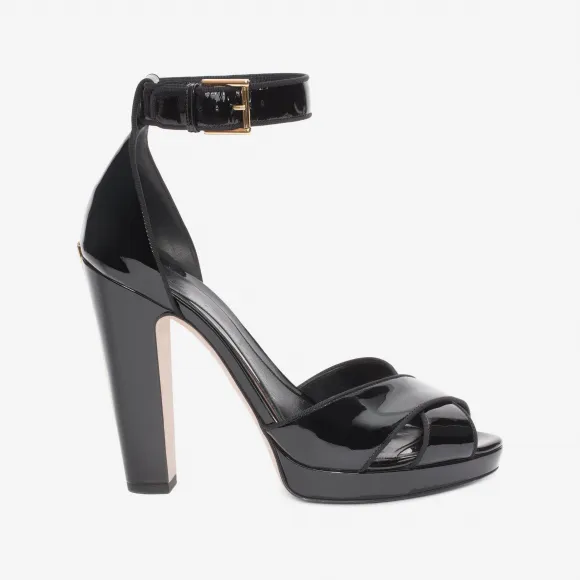 亚历山大麦昆/Alexander McQueen 交错饰带凉鞋 女士 11033114rc 438030WHJUD1000