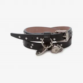 亚历山大麦昆/Alexander McQueen 双圈环绕手链，饰以银星铆钉 男士 50185005kc 303295DKJ5Y1000