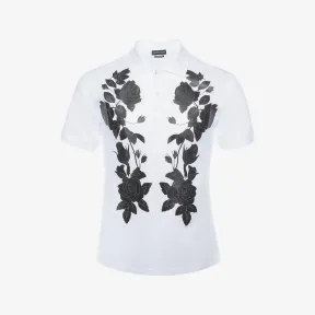 亚历山大麦昆/Alexander McQueen 玫瑰印花 Polo 衫 男士 37869731su 427720QHZ950900