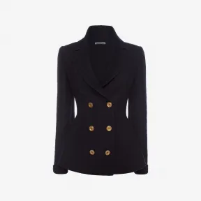 亚历山大麦昆/Alexander McQueen 针织双排扣夹克 女士 39646344ha 439169Q1VZD1000