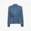 亚历山大麦昆/Alexander McQueen 腰饰裙摆牛仔夹克 女士 41679878ln 460730QIM034220