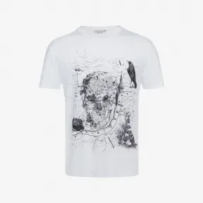 亚历山大麦昆/Alexander McQueen 伦敦地图有机平纹针织布 T 恤 男士 12010434hi 463984QJZ590900