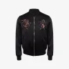 亚历山大麦昆/Alexander McQueen 缎面刺绣飞行员夹克 男士 41704947av 464509QJP091000