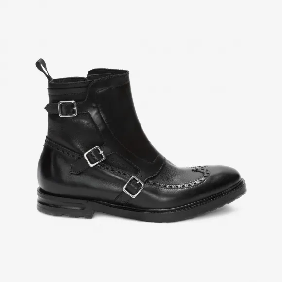 亚历山大麦昆/Alexander McQueen 搭扣搭扣孟克靴 男士 11221629gl 476211WHQP11000
