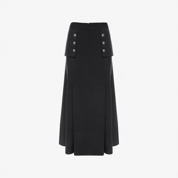 亚历山大麦昆/Alexander McQueen 长款军装风格半裙 女士 35329131kq 479452QJJ091000