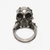亚历山大麦昆/Alexander McQueen 饰钉骷髅戒指 男士 50180500qn 431835J160Y0911