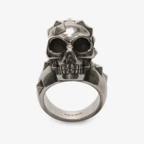 亚历山大麦昆/Alexander McQueen 饰钉骷髅戒指 男士 50180500qn 431835J160Y0911