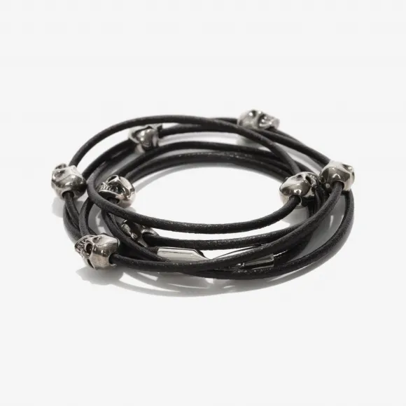 亚历山大麦昆/Alexander McQueen 多骷髅手环 男士 50180502rd 431760J127Y1000
