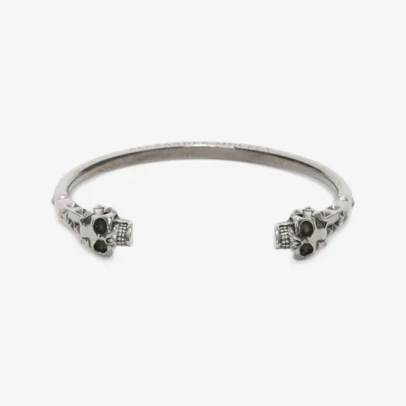 亚历山大麦昆/Alexander McQueen 双骷髅手环 男士 50180503qr 431833J160Y0911