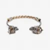 亚历山大麦昆/Alexander McQueen King and Queen Skull 手环 女士 50180505mm 441286J160Z8496