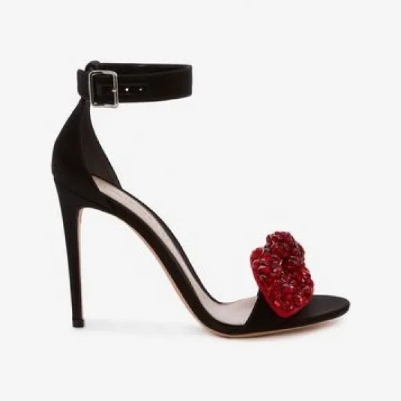亚历山大麦昆/Alexander McQueen 蝴蝶结刺绣凉鞋 女士 11359403bq 508307W4ACR1066