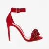 亚历山大麦昆/Alexander McQueen 蝴蝶结刺绣凉鞋 女士 11359404qd 508307W4ACR6455
