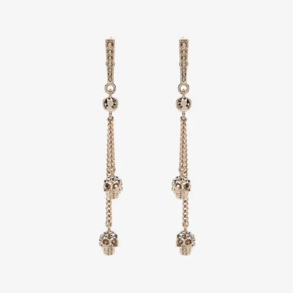 亚历山大麦昆/Alexander McQueen 淡金色 女士 耳饰 550500J160K7286 810271569
