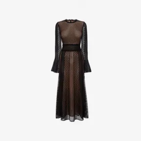 亚历山大麦昆/Alexander McQueen 网面拼饰针织连衣裙 女士 34898730fc 559014Q1WSV1020