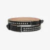 亚历山大麦昆/Alexander McQueen 铆钉双圈腰带 女士 5941881BRCI1000