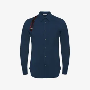 亚历山大麦昆/Alexander McQueen 靛青 男士 衬衫 615271QTN444150 