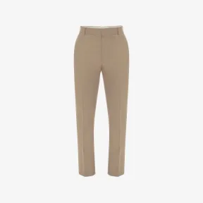 亚历山大麦昆/Alexander McQueen 男士米色精裁烟管裤 624301QUU139502 