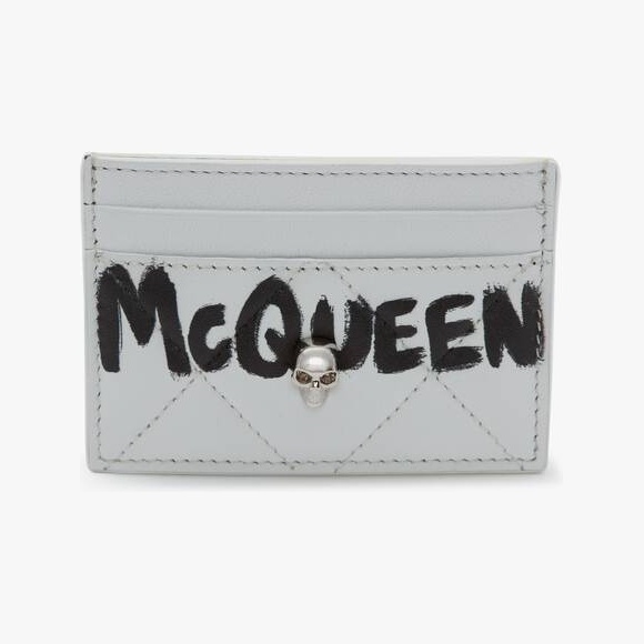 亚历山大麦昆/Alexander McQueen 白/黑 女士 钱包 632038C8Z819095 810276689