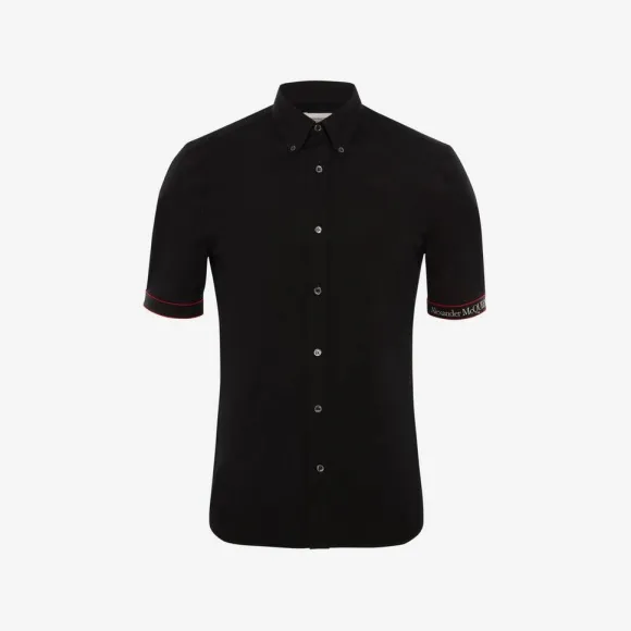 亚历山大麦昆/Alexander McQueen 标识饰带衬衫 男士 642400QQN441000