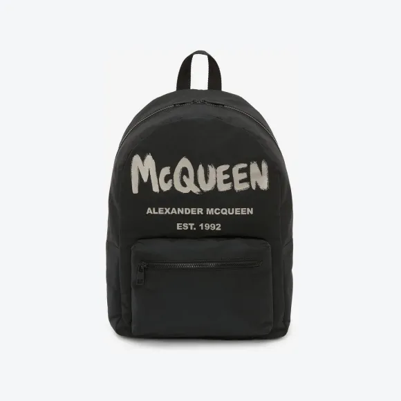 亚历山大麦昆/Alexander McQueen McQueen涂鸦Metropolitan肩背包 男士 6464571AABW1073