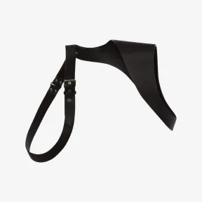 亚历山大麦昆/Alexander McQueen 男士经典皮革吊带黑色 651918Q5FCI1000