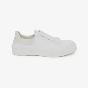 亚历山大麦昆/Alexander McQueen Deck系带帆布鞋 女士 654593W4MV79000