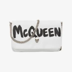 亚历山大麦昆/Alexander McQueen 白/黑 女士 手袋 6661201AAI99090 810778759