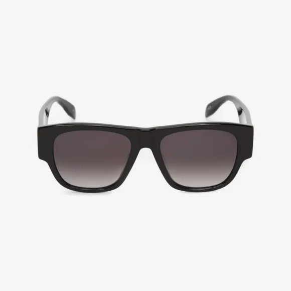 亚历山大麦昆/Alexander McQueen McQueen Graffiti长方形太阳眼镜 男士 669323J07401053