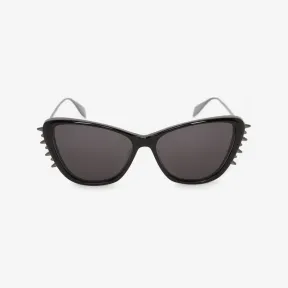 亚历山大麦昆/Alexander McQueen 黑色/钌 女士 太阳眼镜 679744J07701003 810053502