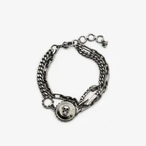 亚历山大麦昆/Alexander McQueen 古董银 男士 手链 684657J160Y0446 810226026