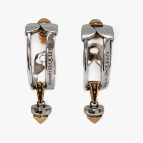 亚历山大麦昆/Alexander McQueen 安全别针和饰钉圆圈耳环 女士 688376J160Z1336