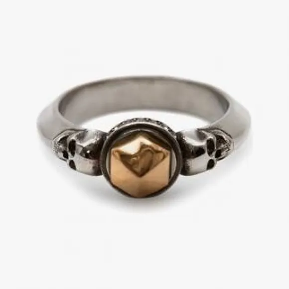 亚历山大麦昆/Alexander McQueen 黄金白银 女士 戒指 688427J160Z1336 