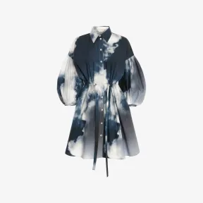 亚历山大麦昆/Alexander McQueen 蓝色 女士 连衣裙 692799QDAET4141 