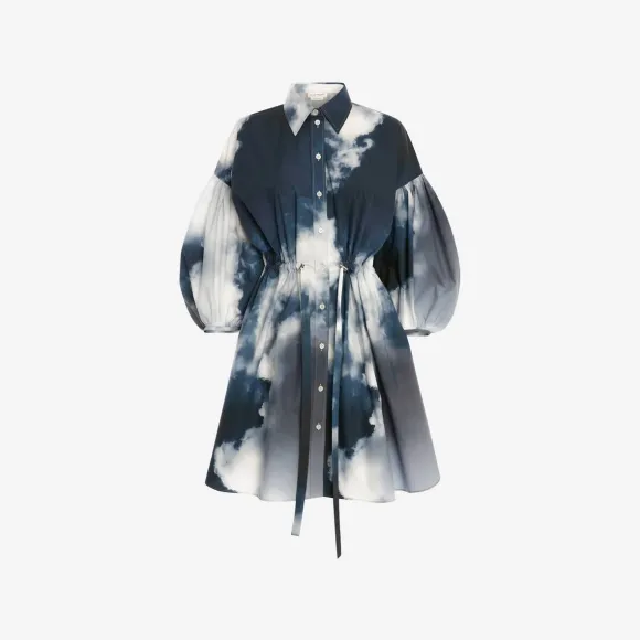 亚历山大麦昆/Alexander McQueen 蓝色 女士 连衣裙 692799QDAET4141 
