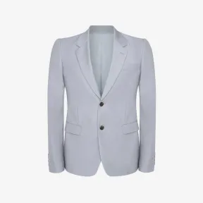 亚历山大麦昆/Alexander McQueen 男士鸽灰色双扣羊毛马海毛夹克 695306QUU421265 