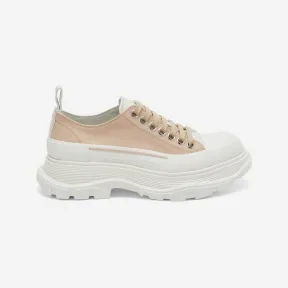 亚历山大麦昆/Alexander McQueen 女士红色/骨色 Tread Slick 系带鞋 697072W4TGS5375 