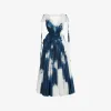 亚历山大麦昆/Alexander McQueen 蓝色 女士 连衣裙 701151QZAFW4141 