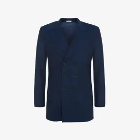亚历山大麦昆/Alexander McQueen 深蓝 男士 夹克 703120QTU174112 
